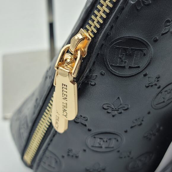 NEW NEW NEW!! Ellen Tracy Black Dome Satchell P29 - Picture 10 of 11